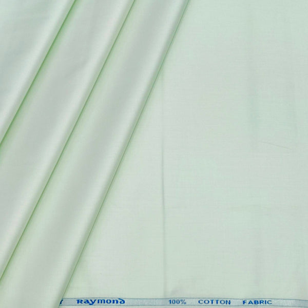 Shirt Fabric Raymond 70s Giza Cotton Plain Colour Gin Green
