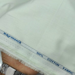 Shirt Fabric Raymond 70s Giza Cotton Plain Colour Gin Green