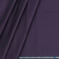 Pant Shirt Combo Donear Black Trouser with Purple Plain Giza Cotton Shirt Fabric