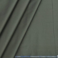 Shirt Fabric Raymond 70s Giza Cotton Plain Colour Sage Green