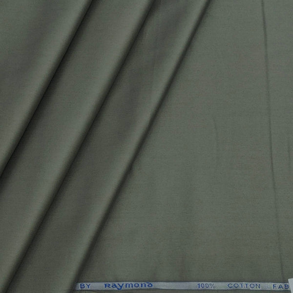 Shirt Fabric Raymond 70s Giza Cotton Plain Colour Sage Green