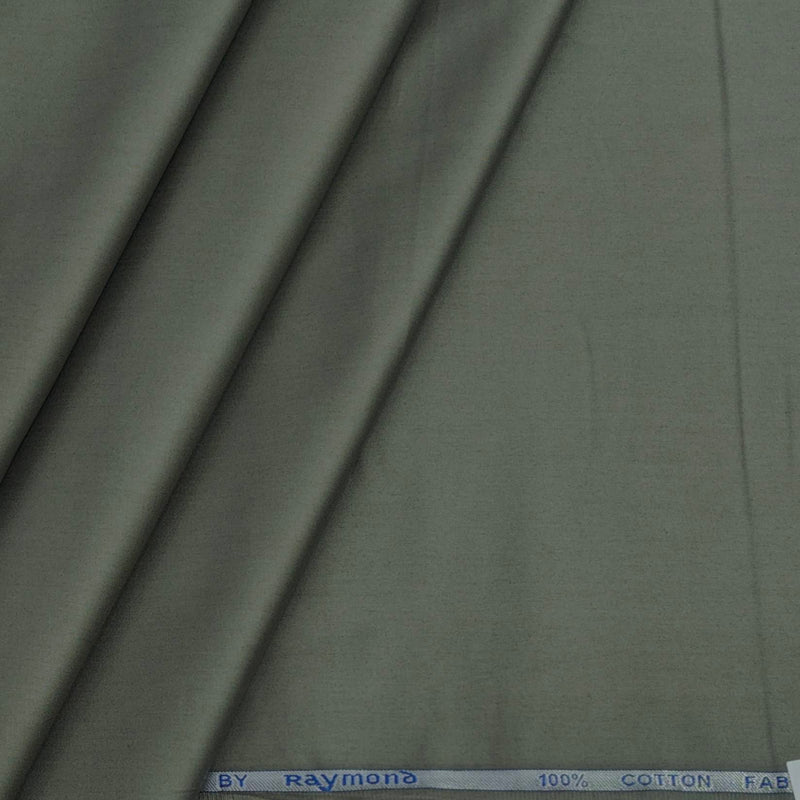 Shirt Fabric Raymond 70s Giza Cotton Plain Colour Sage Green