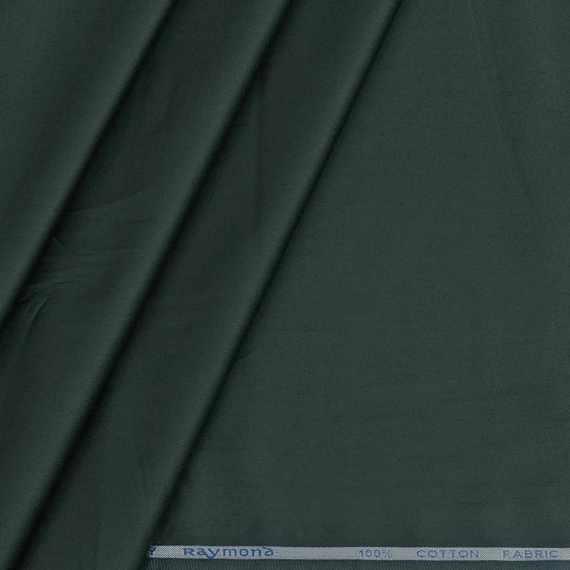 Shirt Fabric Raymond 70s Giza Cotton Plain Colour Hunter Green