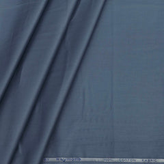 Shirt Fabric Raymond 70s Giza Cotton Plain Colour Stone Blue