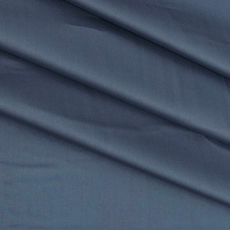 Shirt Fabric Raymond 70s Giza Cotton Plain Colour Stone Blue