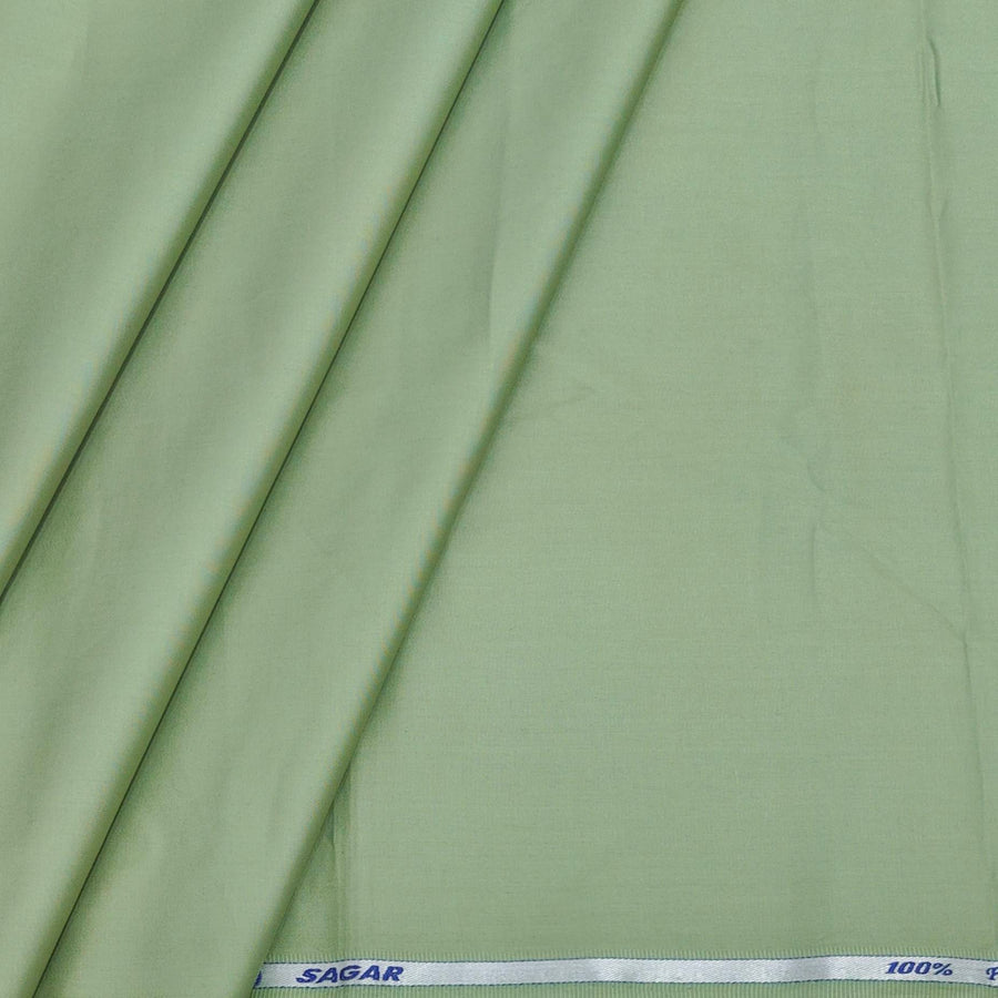 Kurta Pajama Fabric ManTire 100% Cotton Premium Plain Colour Tea Green