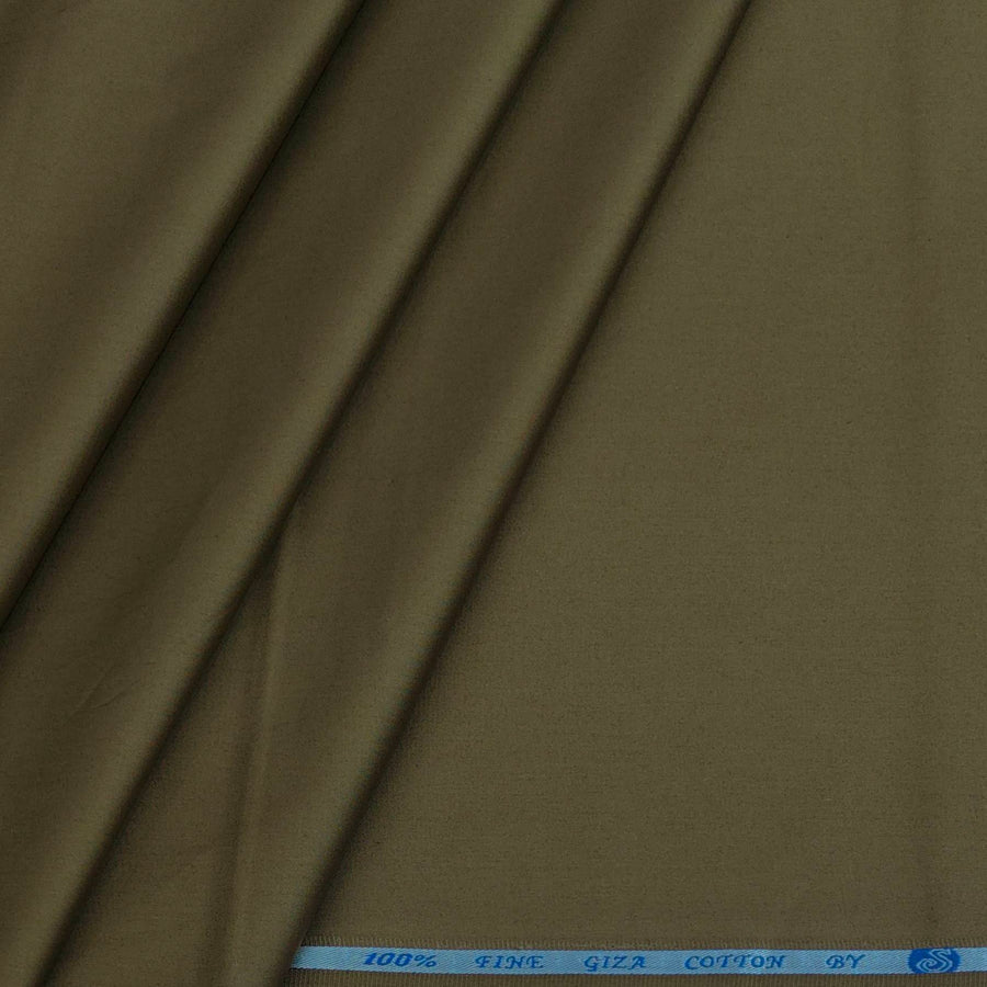 Kurta Pajama Fabric ManTire 100% Cotton Premium Plain Colour Golden Brown