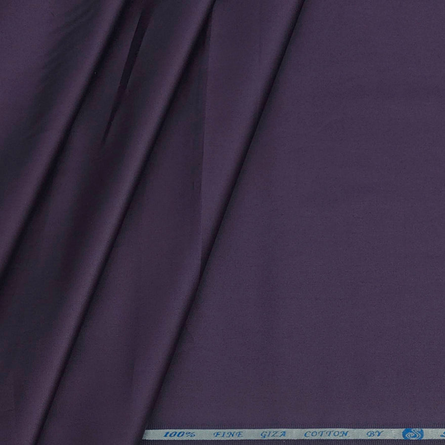 Kurta Pajama Fabric ManTire 100% Cotton Premium Plain Colour Purple