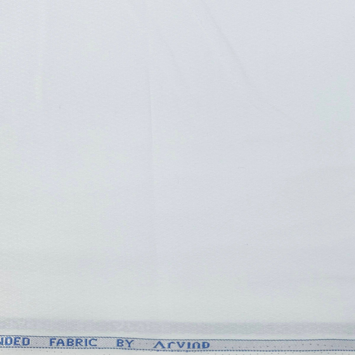 Shirt Fabric Arvind Cotton Blended Dobby Colour White