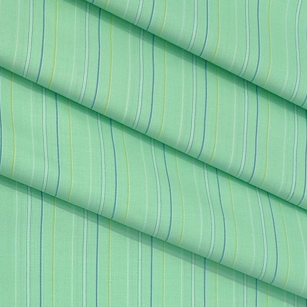 Shirt Fabric Arvind Cotton Blended Broad Lining Colour Celadon Green
