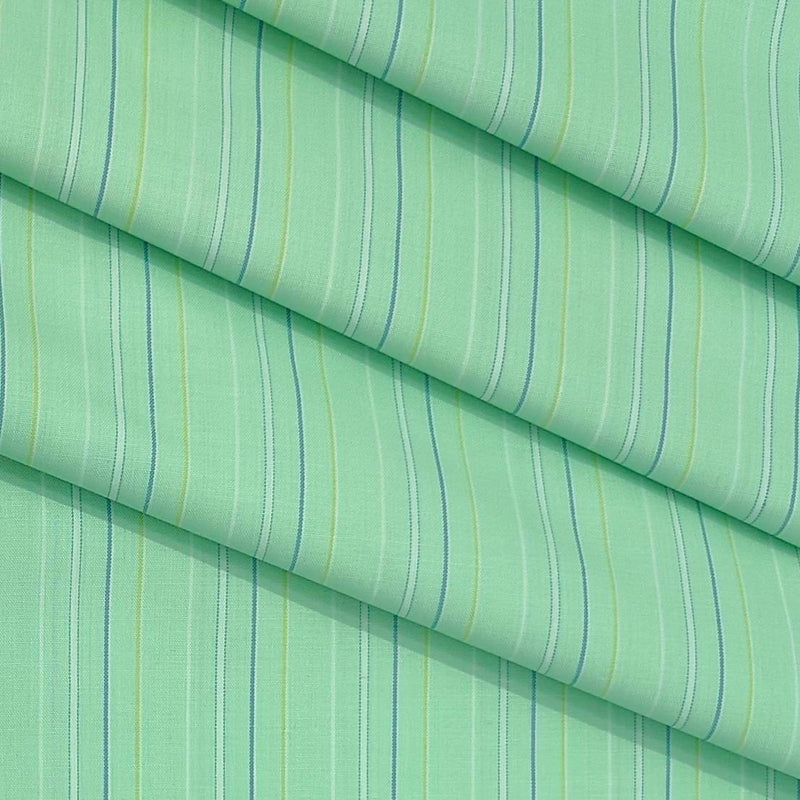 Shirt Fabric Arvind Cotton Blended Broad Lining Colour Celadon Green