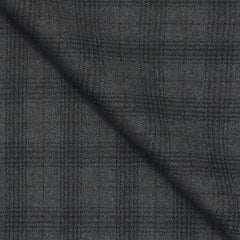 Tweed Blazer Faric OCM Wool Blended Broad Check Colour Grey