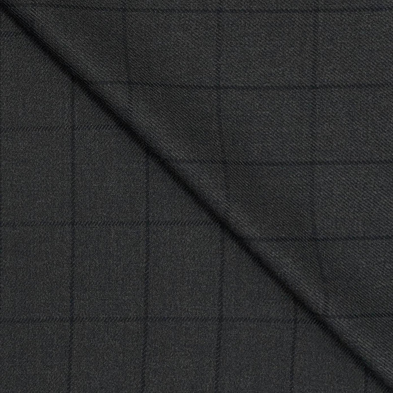 Tweed Blazer Faric OCM Wool Blended Broad Check Colour Espresso Brown