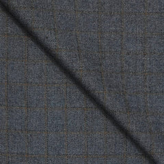 Tweed Blazer Faric OCM Wool Blended Broad Check Colour Anchor Grey