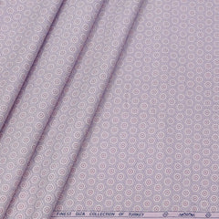 Shirt Fabric ManTire 60s Giza Cotton Printed Colour Lemonade Pink