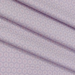Shirt Fabric ManTire 60s Giza Cotton Printed Colour Lemonade Pink