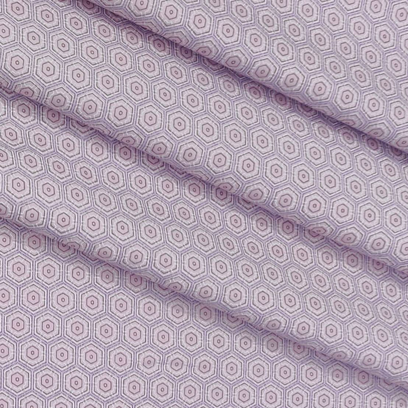 Shirt Fabric ManTire 60s Giza Cotton Printed Colour Lemonade Pink