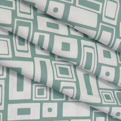 Shirt Fabric ManTire 60s Giza Cotton Printed Colour Light Bottle Green