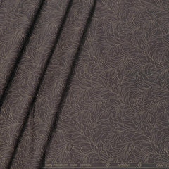 Shirt Fabric ManTire 60s Giza Cotton Printed Colour Carob Brown