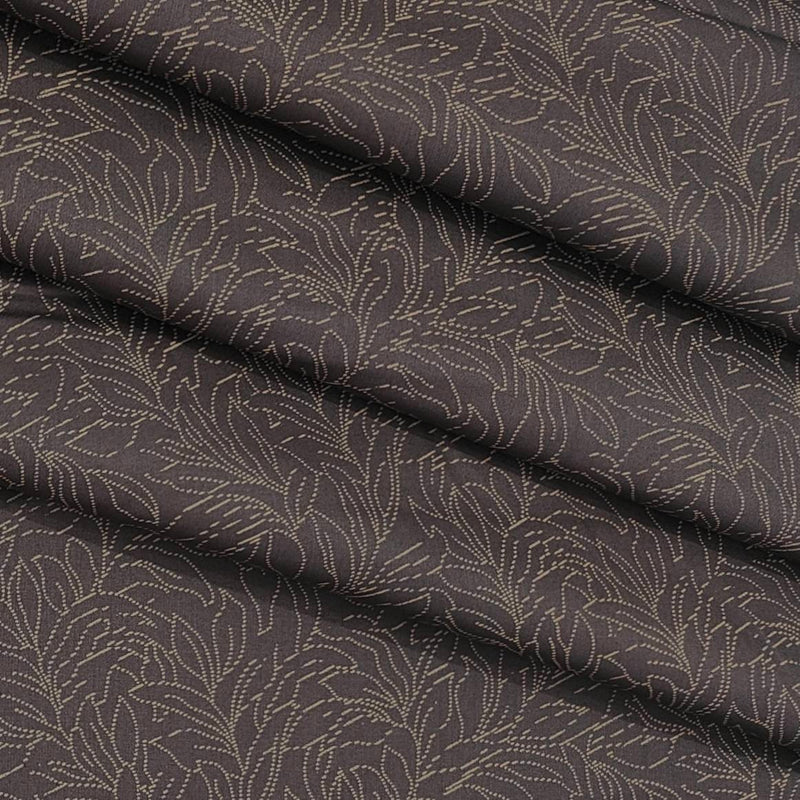 Shirt Fabric ManTire 60s Giza Cotton Printed Colour Carob Brown