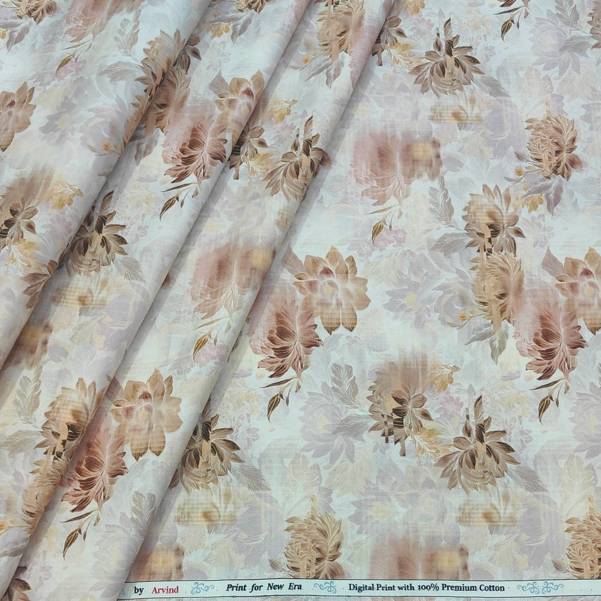 Shirt Fabric Arvind Giza Cotton Digital Print Colour Multicolour
