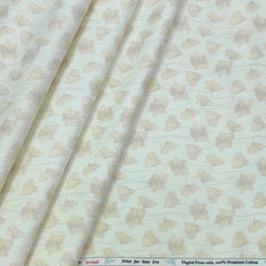 Shirt Fabric Arvind Giza Cotton Digital Print Colour Ash Brown