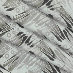 Shirt Fabric Arvind Giza Cotton Digital Print Colour Grey N White