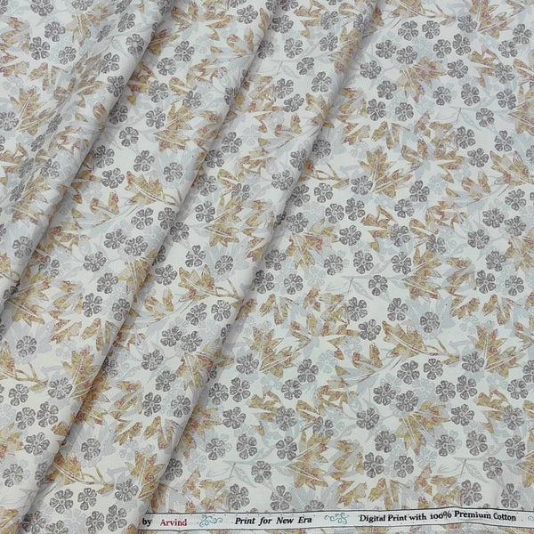 Shirt Fabric Arvind Giza Cotton Digital Print Colour Multicolour