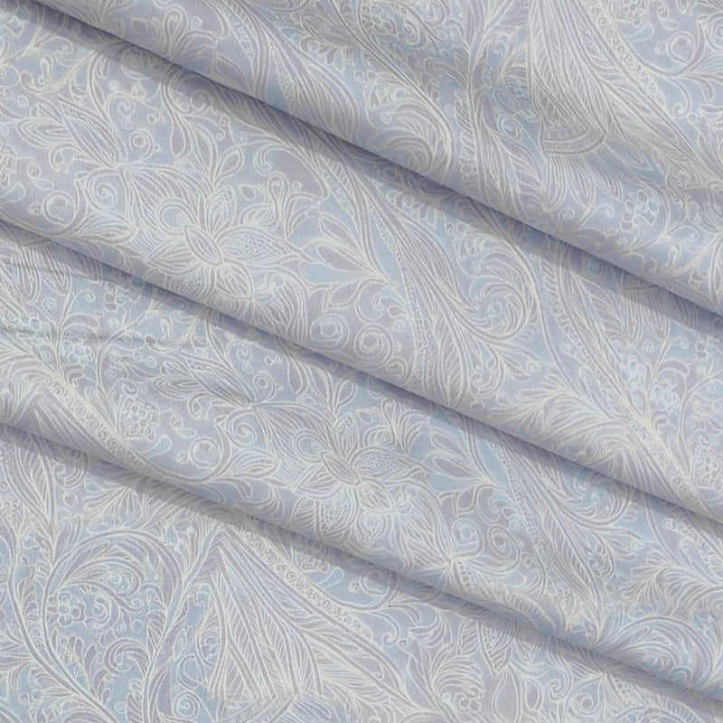 Shirt Fabric Arvind Giza Cotton Digital Print Colour Dull Lavender