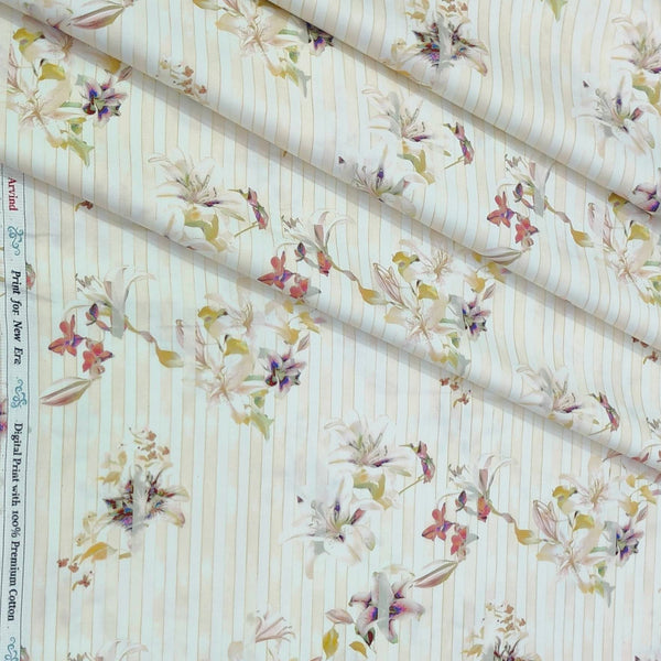 Shirt Fabric Arvind Giza Cotton Digital Print Colour Multicolour