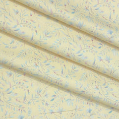 Shirt Fabric Arvind Giza Cotton Printed Colour Pastel Yellow