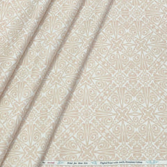 Shirt Fabric Arvind Giza Cotton Printed Colour Desert Brown N White