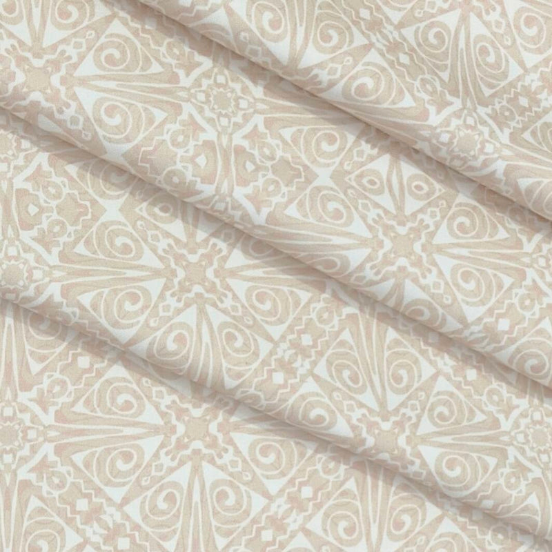 Shirt Fabric Arvind Giza Cotton Printed Colour Desert Brown N White