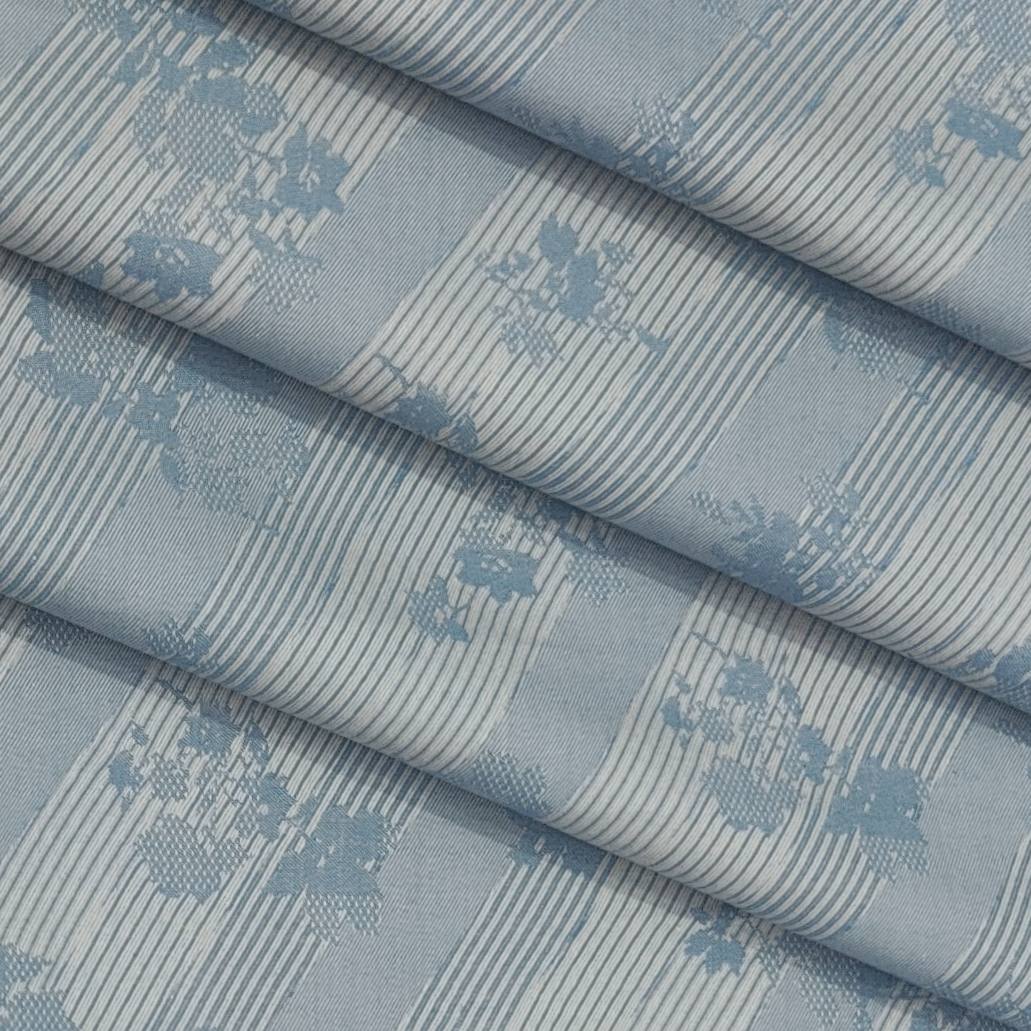 Shirt Fabric Arvind Giza Cotton Printed Colour Bluish Grey