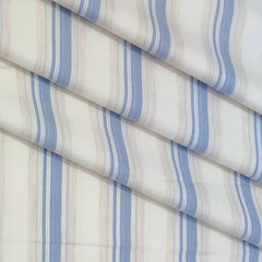 Shirt Fabric Arvind Giza Cotton Patta Lining Colour Light Cream N Glaucous Blue