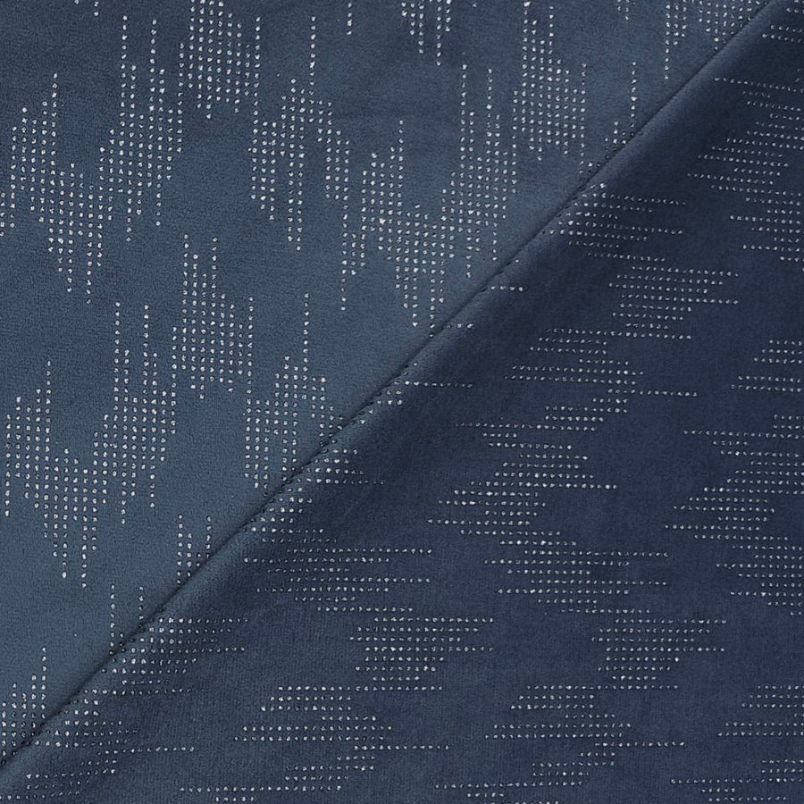 Achkan Fabric ManTire Velvet Fabric With Embroidery Work Colour Air Force Blue