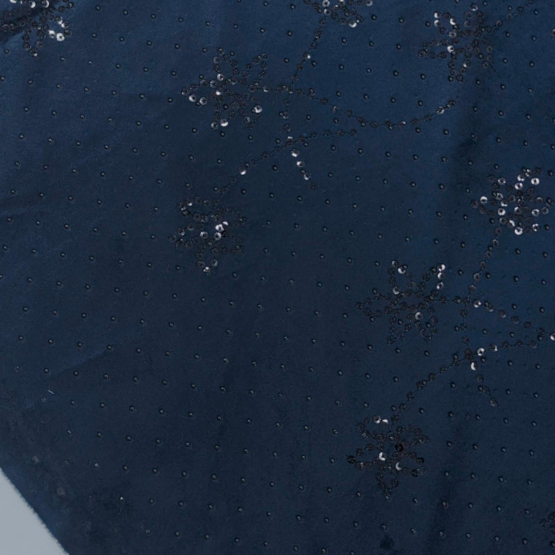 Achkan Fabric ManTire Velvet Fabric With Embroidery Work Colour Space Blue