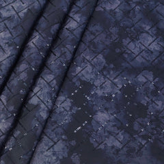 Achkan Fabric ManTire Velvet Fabric With Sequence Work Colour Navy Blue