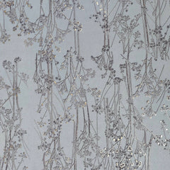 Achkan Fabric ManTire Velvet Fabric With Embroidery work Colour Silver