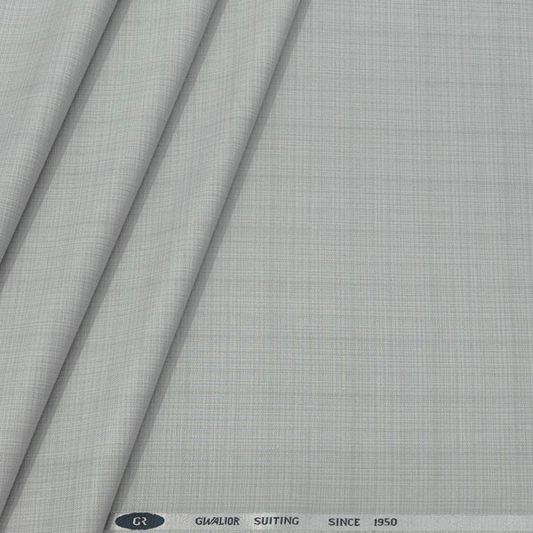 Trouser Fabric Gr Gwalior Poly Viscose Mild Check Colour Silver