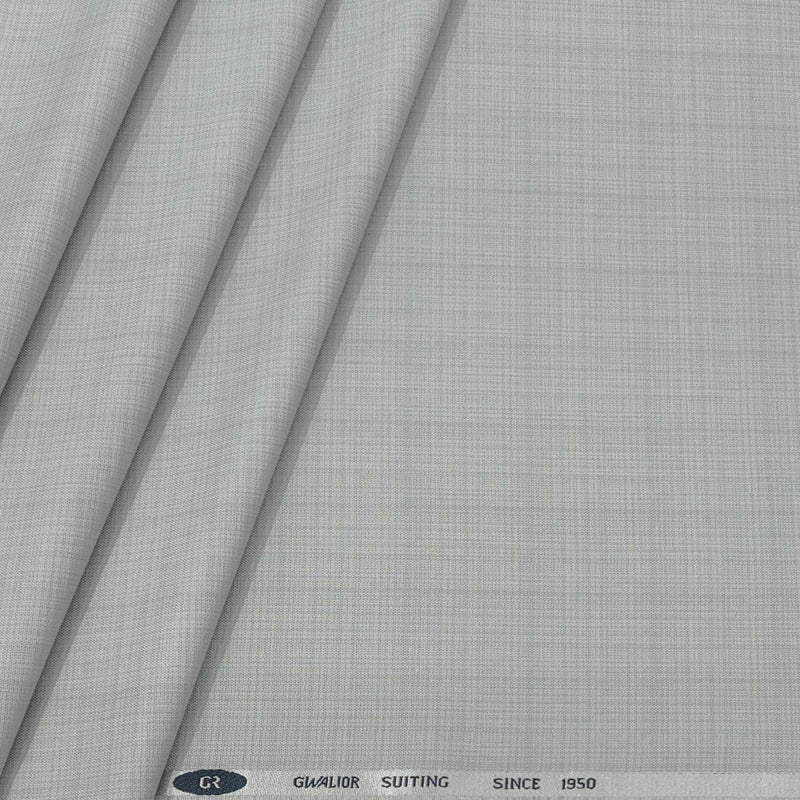Trouser Fabric Gr Gwalior Poly Viscose Mild Check Colour Silver