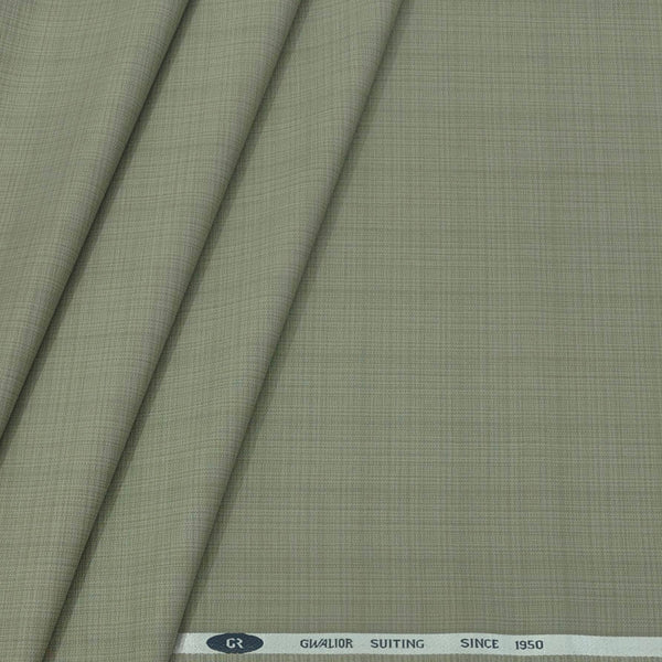 Trouser Fabric Gr Gwalior Poly Viscose Mild Check Colour Laurel Green