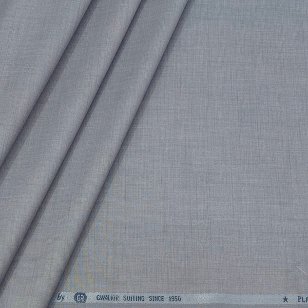 Trouser Fabric Gr Gwalior Poly Viscose Slub Colour Light Silver