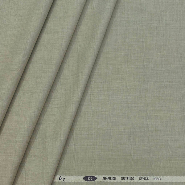 Trouser Fabric Gr Gwalior Poly Viscose Check Colour Greenish Brown