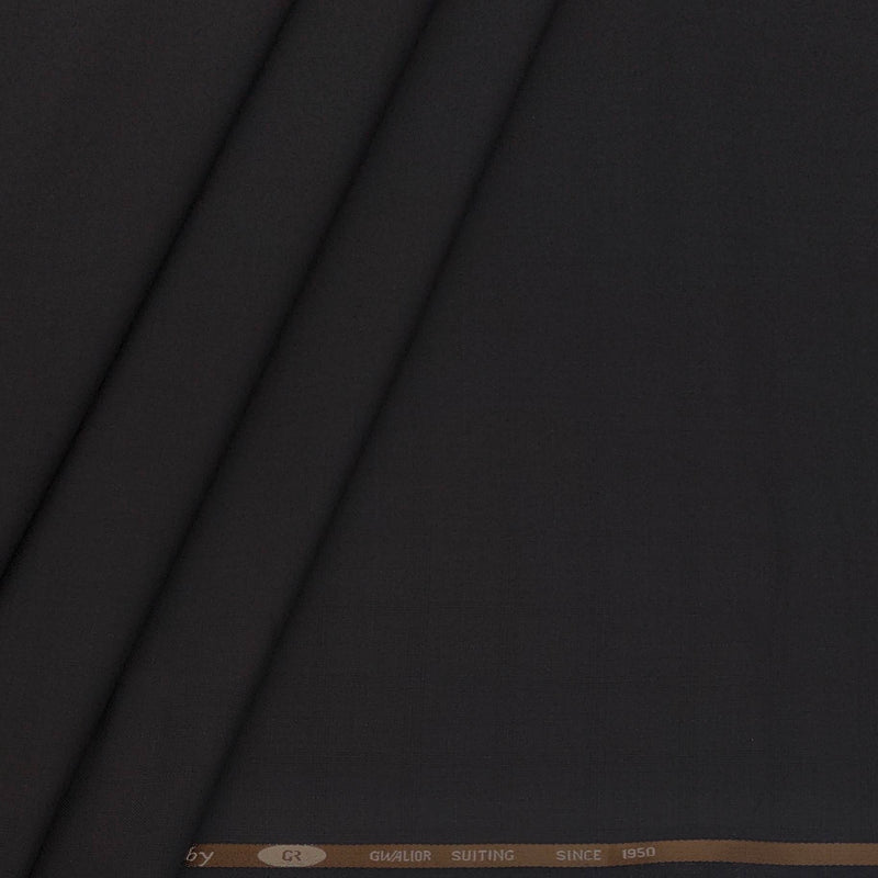 Trouser Fabric Gr Gwalior Poly Viscose Mild Check Colour Chocolate Brown