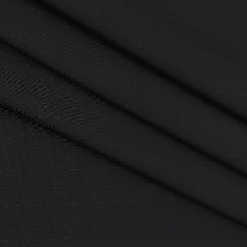 Trouser Fabric Gr Gwalior Poly Viscose Broad Check Colour Black