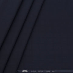 Trouser Fabric Gr Gwalior Poly Viscose Broad Check Colour Dark Blue