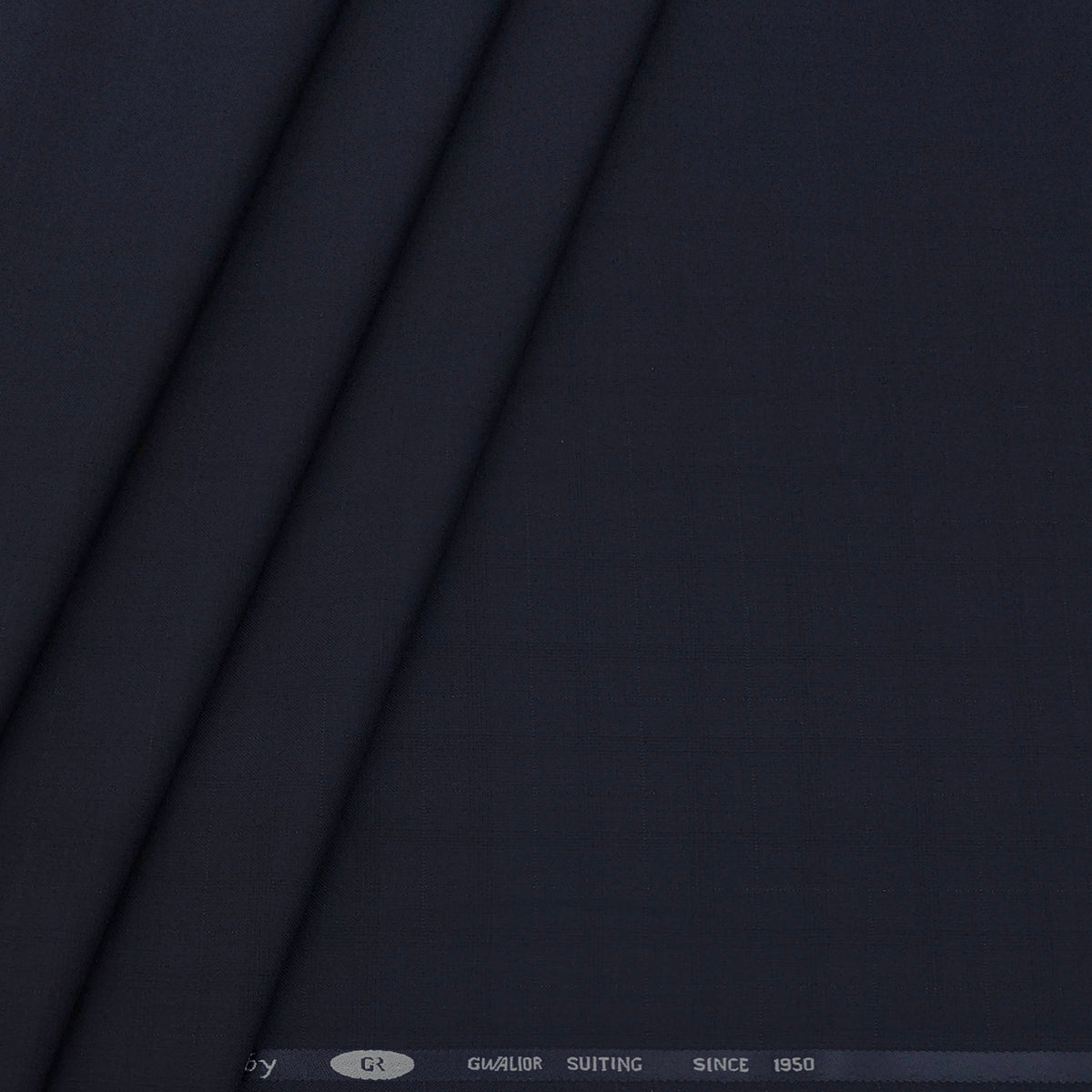 Trouser Fabric Gr Gwalior Poly Viscose Broad Check Colour Dark Blue