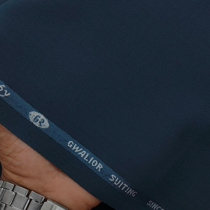 Trouser Fabric Gr Gwalior Poly Viscose Lining Colour Agean Blue
