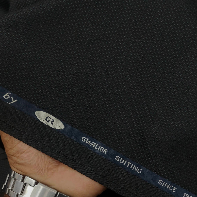 Trouser Fabric Gr Gwalior Poly Viscose Dobby Colour Black